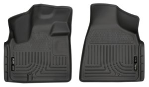Dodge Grand Caravan Floor Liners - Front - Husky Liners - WeatherBeater - Black - `08-`12